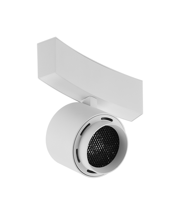 MAGNETIC CURVED TRACK SYSTEM - CURVED ADJUSTABLE SPOTLIGHT SHORT MODULE